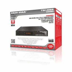 TSC2066 DVB-S2/T2/C HEVC приемник с карточетец
